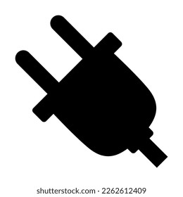 Electric plug icon symbol vector illustration. plug design isolated on white background. 