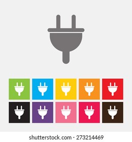 Electric plug icon - Vector