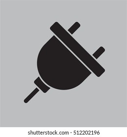 electric plug icon vector