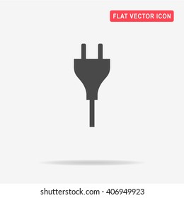Electric plug icon. Vector concept illustration for design.