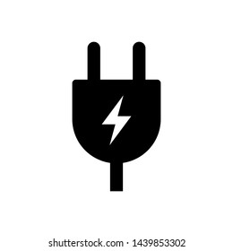 Electric plug icon vector design template