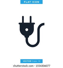 Electric Plug Icon Vector Design Template