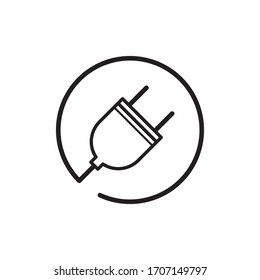 Electric Plug Icon Vector Design template