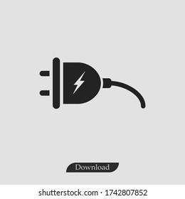Electric plug icon vector eps 10
