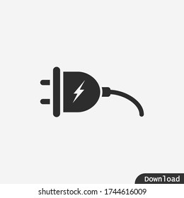 Electric plug icon vector eps 10