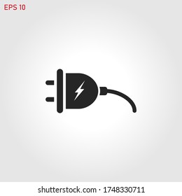 Electric plug icon vector eps 10