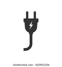 Electric plug icon. Vector illustration. Eps 10.