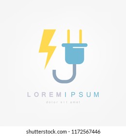 Electric plug icon Vector illustration