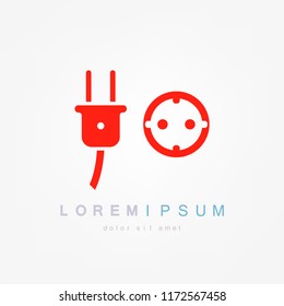 Electric plug icon Vector illustration