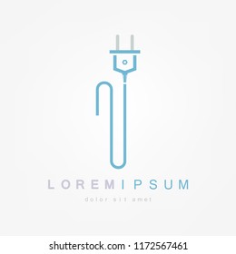Electric plug icon Vector illustration