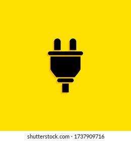 Icono de enchufe eléctrico. Ilustración del vector EPS 10.