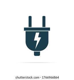 Electric plug icon. Vector illustration eps 10
