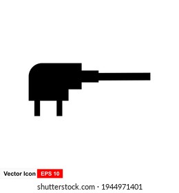 Electric plug icon. Vector illustration. 