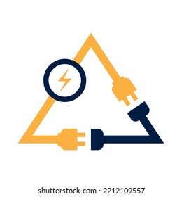 Electric plug icon. Vector illustration.