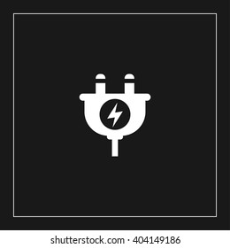 electric plug icon. electric plug vector illustration