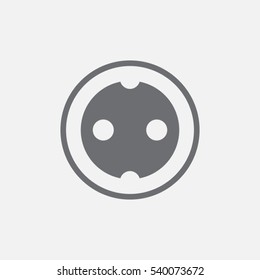 electric plug, icon, vector illustration EPS 10