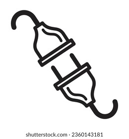 Electric plug icon vector on trendy design