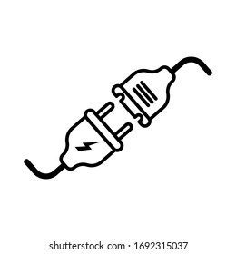 Electric Plug Icon Vector Sign And Symbols