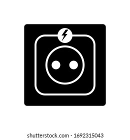 Electric plug icon vector sign and symbols