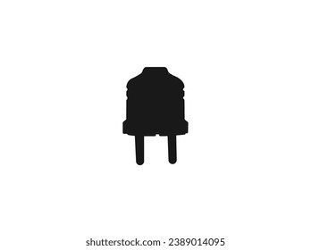 Vektorgrafik von elektrischen Steckern. Steckzeichen. Stromkabel-Schild Elektrisches Symbol-Element. Vektorgrafik. dünne Linie, Vektorgrafik einzeln auf weißem Hintergrund. Elektrizitäts- und Energiesymbol.