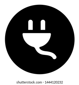 Electric plug icon vector. tric-charge illustration symbol. 