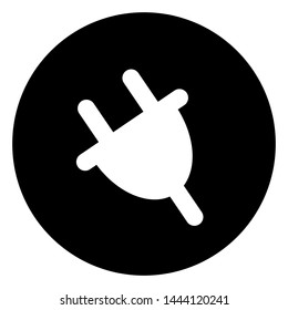 Electric plug icon vector. tric-charge illustration symbol. 