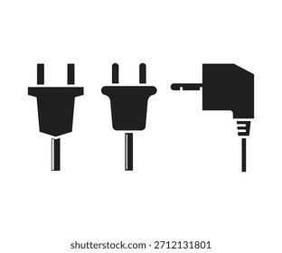 Conjunto de iconos de enchufe eléctrico Vector de ilustración