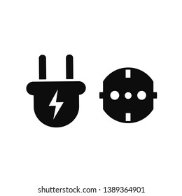 Electric plug icons – stock vector