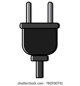 Electric plug isolated