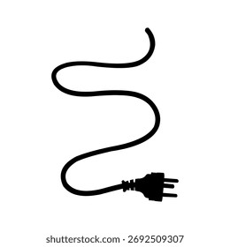Electric plug isolated on white