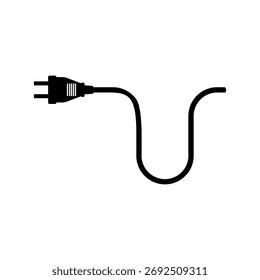 Enchufe eléctrico aislado en blanco