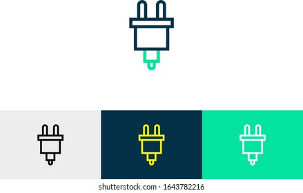 Vektorillustration von elektrischen Plug-Ins