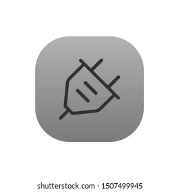 Electric plug  - Line Vector Icon