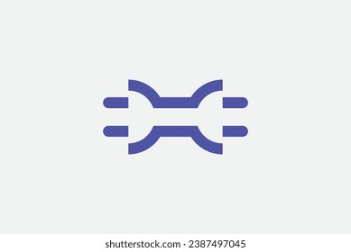 Ilustración de diseño de logotipo eléctrico con plantilla de vector de icono de enchufe
