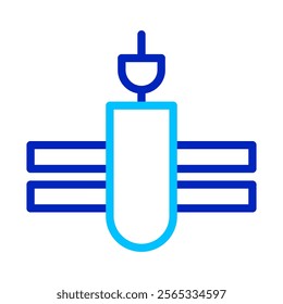 Electric plug and socket icon. Concept of connection, energy, and technology.