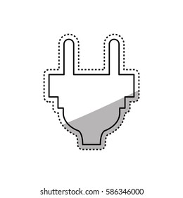 Electric plug symbol icon vector illustration graphic design