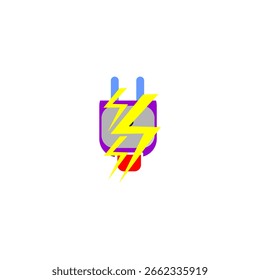 Electric Plug Thunderbolt Energy Icon