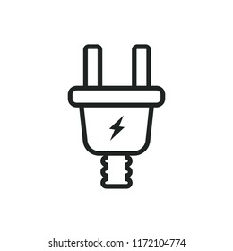 electric plug vector icon