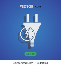 Electric plug Vector icon