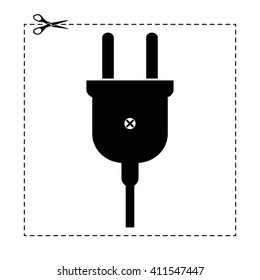 electric plug vector icon
