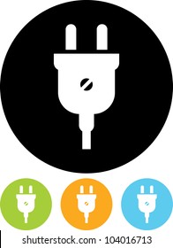 Electric plug - Vector icon isolated