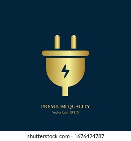 Electric plug Vector icon isolated