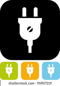 Electric plug - Vector icon isolated