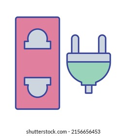 electric plug Vector icon which is suitable for commercial work and easily modify or edit it


