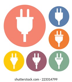 electric plug vector illustration