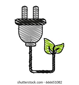 electric plug vector illustration