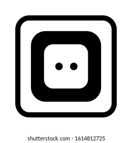 electric plugs icon isolated sign symbol vector illustration - high quality black style vector icons
