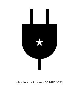 electric plugs icon isolated sign symbol vector illustration - high quality black style vector icons
