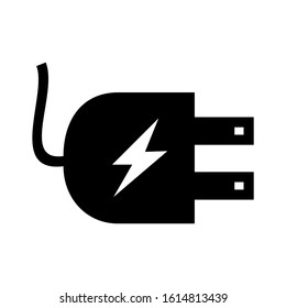 electric plugs icon isolated sign symbol vector illustration - high quality black style vector icons
