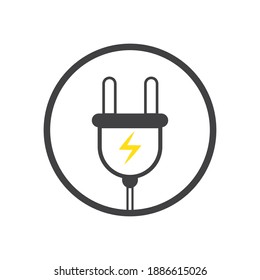 electric plugs vector icon for electrical icon